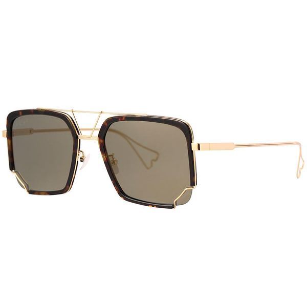 

sunglasses gold fashion wrap square frame retro decorative pochromic women men stripe pattern for adults, White;black