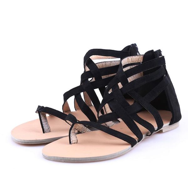

women shoes sandals comfort sandals summer fashion flat, Black