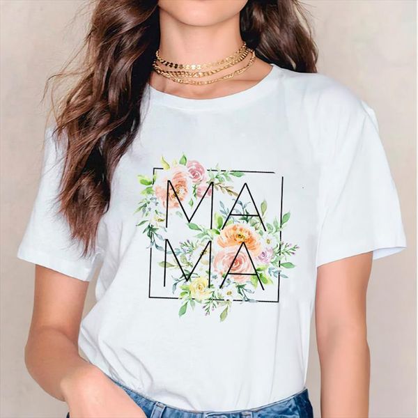 

and women mama mom men t shirts flower elegant womens cute print clothes mother ladies graphic female tee clothing, White;black