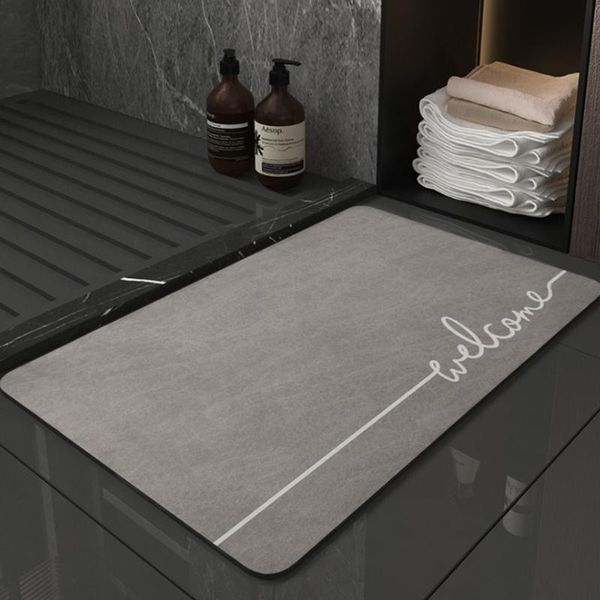 

bath mats modern mat water-absorbent nonslip bathroom shower rug doormat fast quick drying floor