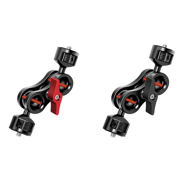 

magic arm with double ballheads bracket 1/4inch screw slr camera universal for field monitor led lights microphone