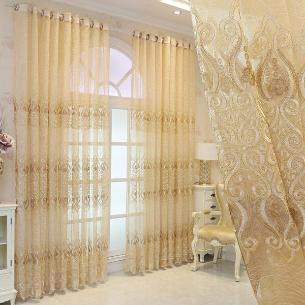 

curtain & drapes customized luxury european-style curtains for living dining room bedroom simple modern high-end embroidery