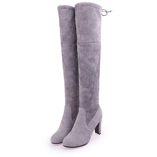 

women above keen winter high-heeled boots 34-43 t5df, Black