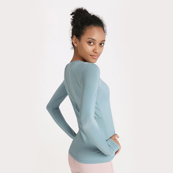 

gymquasar women quick dry breathable patchwork sport yoga clothing workout gym long sleeve fitness running high waist crop top