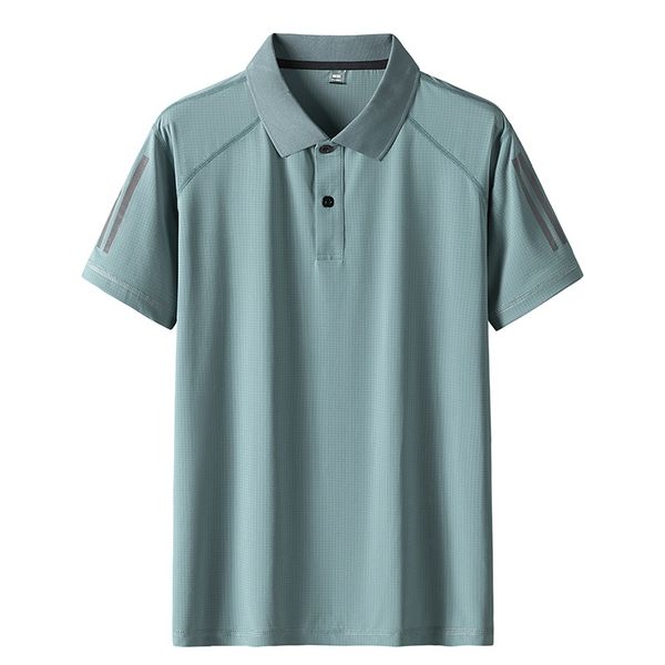 

2021 summer t-shirt men's brand young and casual polo shirt korean fashion middle-aged short sleeve man, White;black