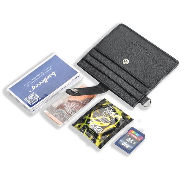 

card holders men slim pu leather holder cards case pocket wallet organizer j60d, Brown;gray