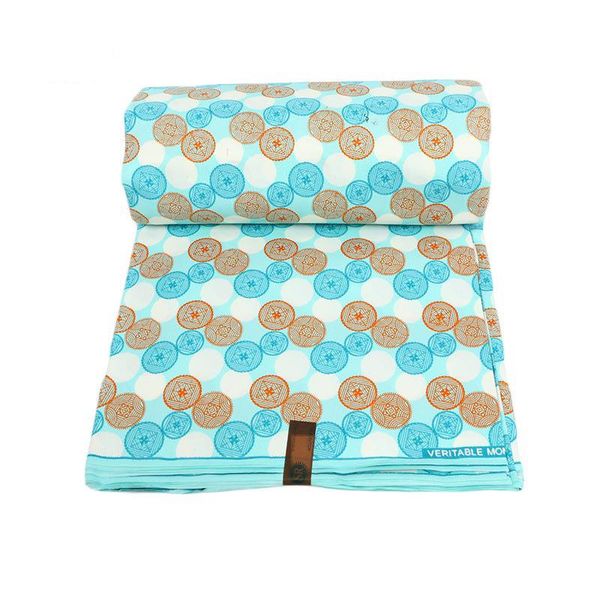 

ribbon wax fabric fashion light blue and orange print fresh printed, Pink;blue