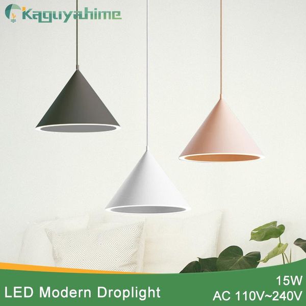 

pendant lamps kaguyahime aluminum decor lights lamp ac 110v 220v 15w led for home coffee house dining room