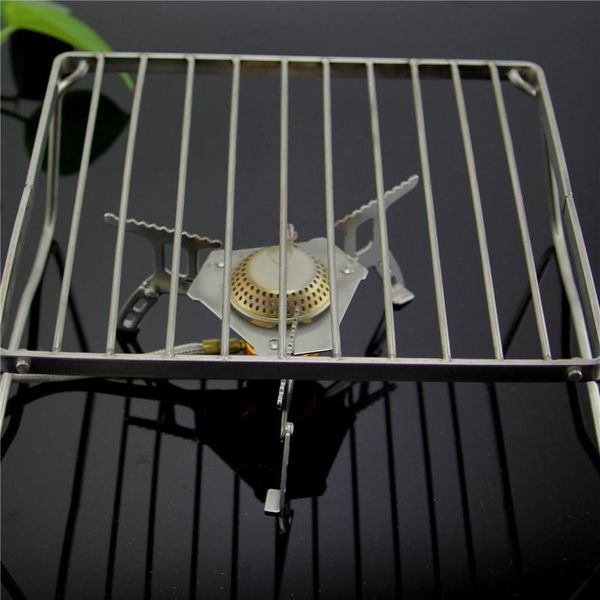 

tools & accessories burner rack stainless steel small gas stove support folding campfire charcoal grill stand