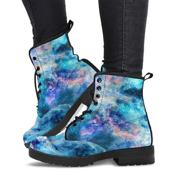

boots leather women, eco shoes, galaxy womens boots, winter shoes rain combat, Black