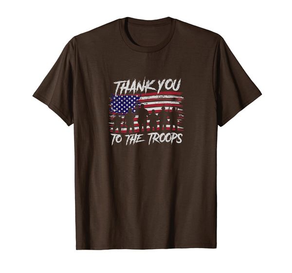 

mens thank you to the troops patriotic 4th of july t-shirt, White;black