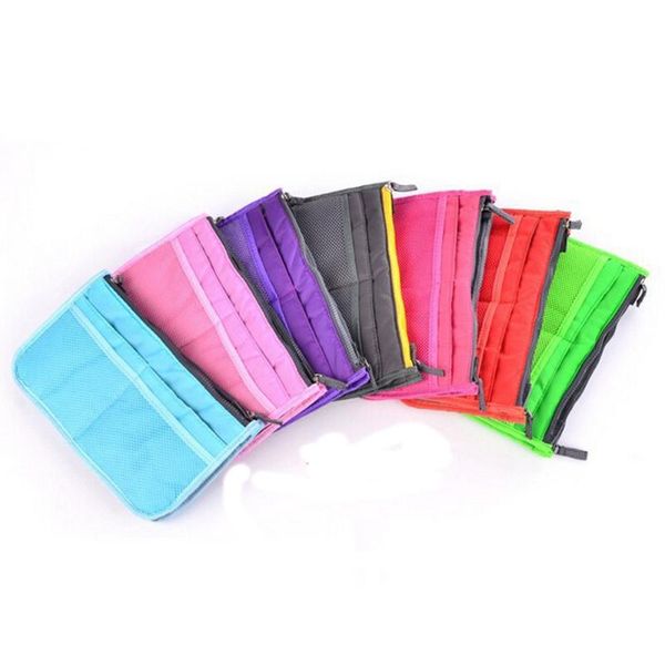 

bathroom storage & organization portable multifunction makeup organizer dual zipper bag cosmetic holder toiletry comestic travel f