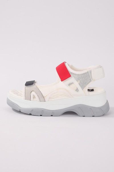 

sandals 4740 women's white red multi, Black