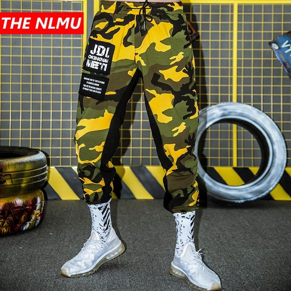 

men's pants hip camouflage printed harem men joggers pant 2021 summer autumn fashion streetwear dancing trousers sweatpants gw654, Black