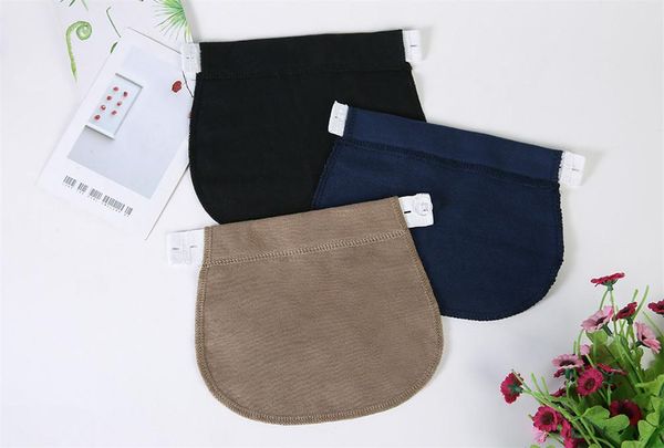 

maternity intimates 1 pcs pregnancy waistband belt adjustable elastic waist extender clothing pants for pregnant sewing accessories, White