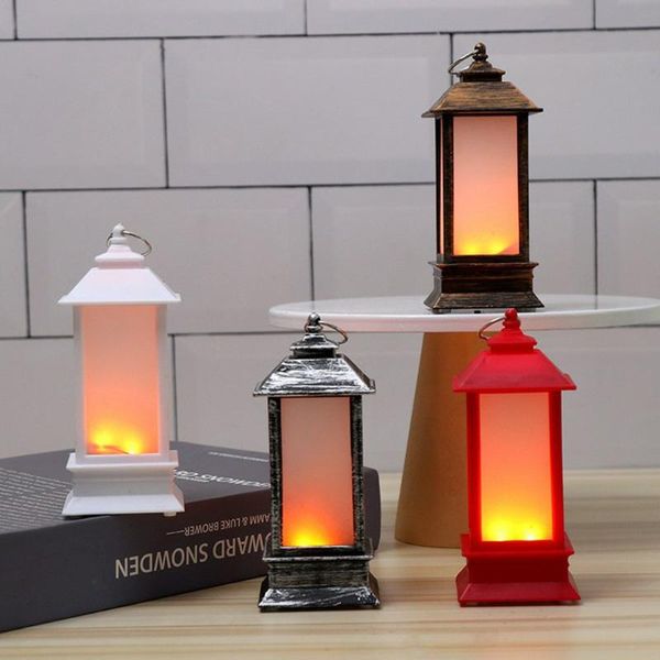 

christmas decorations led candle flame lamps tree decoration small oil lamp year for home lantern light