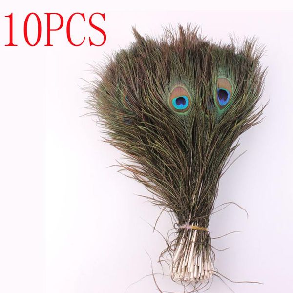 

decorative flowers & wreaths lots 10pcs natural real peacock tail eye feathers diy crafts 25-30cm 10-12inches trimmings house room decoratio