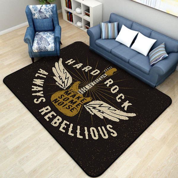 

carpets classical guitar rock carpet anti-slip area rug large for home living room teenager kids music rugs floor mat bedroom decor