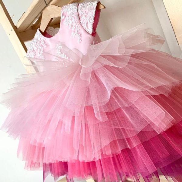

girl's dresses flower girls for wedding kids pageant gown first holy communion little baby party prom wear, Red;yellow