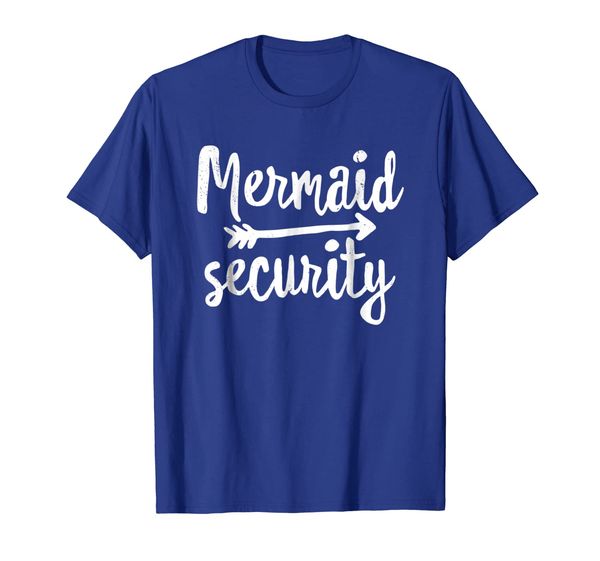 

mermaid security t-shirt women mom wife swimmer, White;black