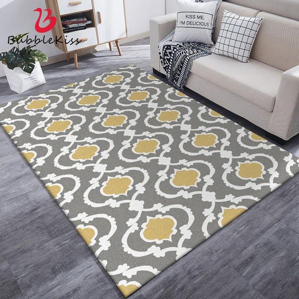 

carpets bubble kiss nordic rug home bedroom study gray yellow geometric decoration pattern modern living room coffee tables area