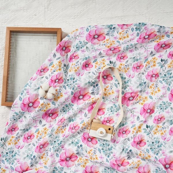 

blankets & swaddling happy flute baby soft fleece blanket winter solid bedding set cotton quilt infant swaddle wrap
