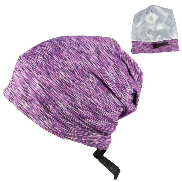 

beanies modal elastic cotton cover cap lined with satin double layer nightcap, headscarf cap, chemotherapy