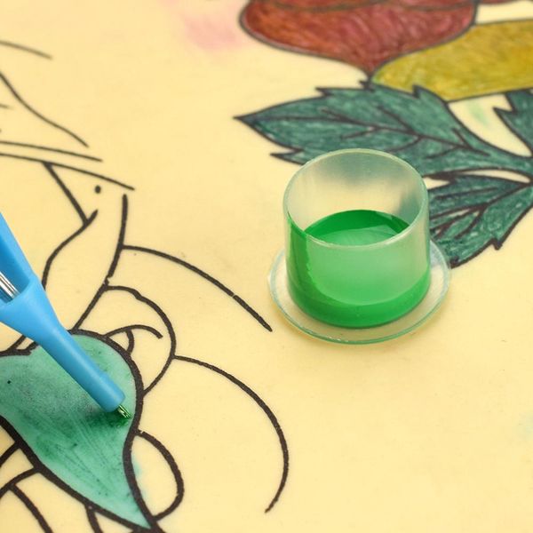 

100pcs plastic microblading tattoo ink cup cap pigment clear holder container s/m/l size for needle tip grip power supply