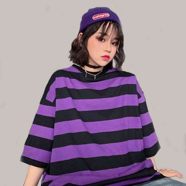 

women's t-shirt camiseta feminina, t-shirt da moda, hip hop, solta, verÃ£o, grande, gola redonda, , roxa, engraÃ§ada, japÃ£o, harajuku, fe, White