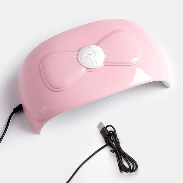 

nail dryers cute bow-knot style mini dryer three-speed timing 54w usb uv led lamp tools fast drying curing light for gel polish