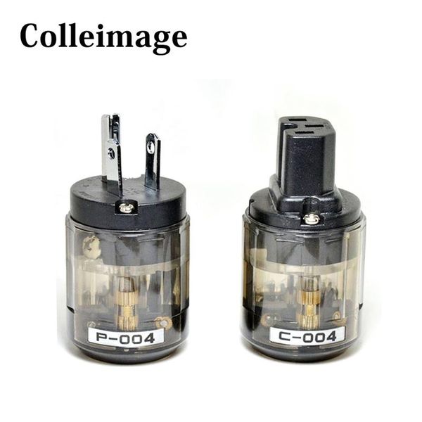 

smart power plugs colleimage hifi p-004 rhodium plating us ac plug & c-004 iec connector audio amp cd filter