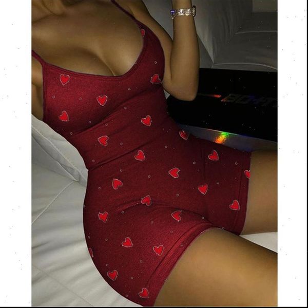 

umeko lovely heart bodysuit womens jumpsuits club v neck sleeveless summer bodycon female y2k fall witner, Black;white