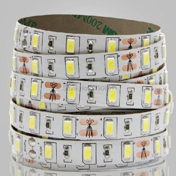 

strips nature white warm 5m 300led 5630 smd waterproof flexible dc12v led strip 60led/m