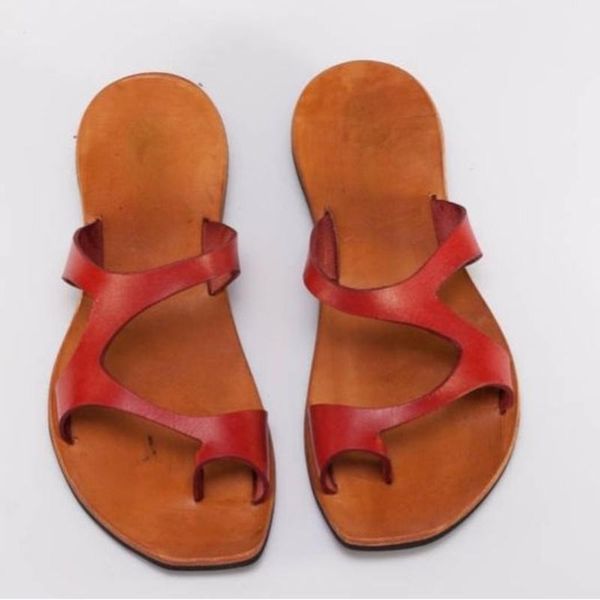 

slippers 2021 summer women casual pu leather cover toe sandals beach shoes non slip comfortable soft bottom 5ke246, Black