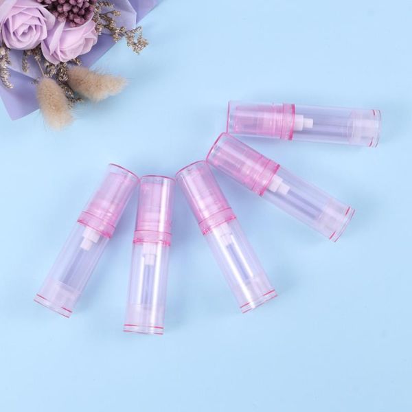 

6pcs empty airless pump bottles vacuum pressure emulsion bottle with lotion pump(5ml, vacuum bottle)