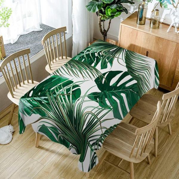 

table cloth tropical tree palm leaves jungle foliage covers