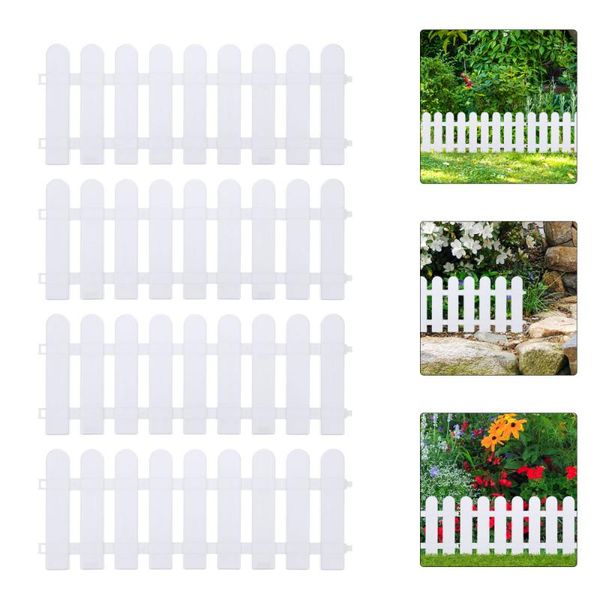 

small animal supplies 4pcs white fence garden driveway gates decorative yard fences
