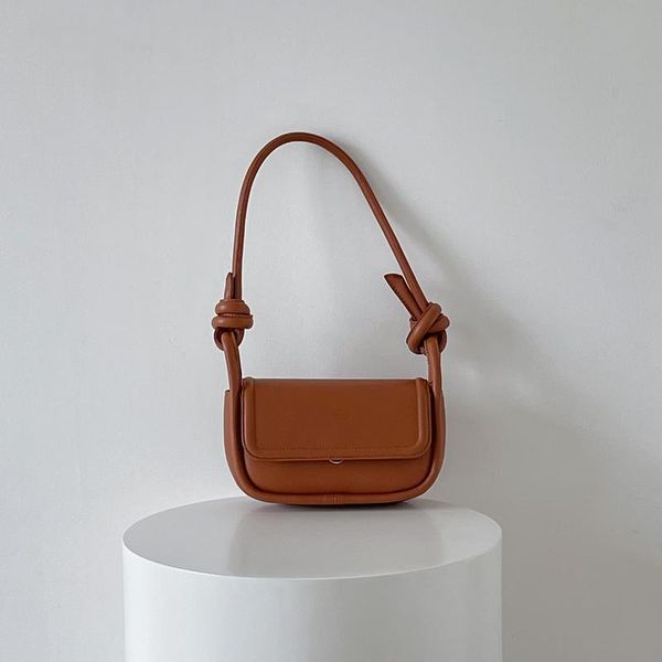 

cross body 2021 small female baguette bag luxury handbags women's bags korean designer ladies shoulder knotted straps whole sale