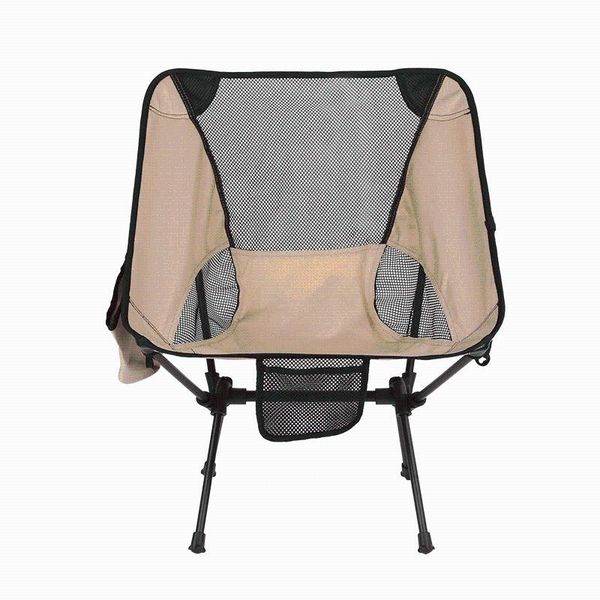 

fishing accessories [low back folding chair] outdoor aluminum alloy camping chair portable beach ultra light