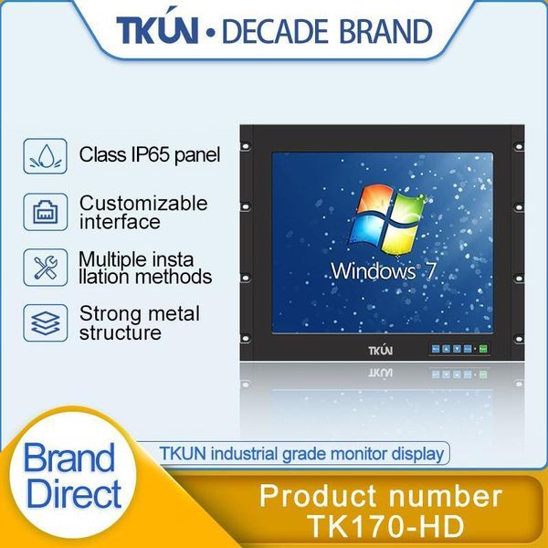 

17/19 inch embedded ip65 dustproof and waterproof panel monitor, portable graphics monitor computer monitor1