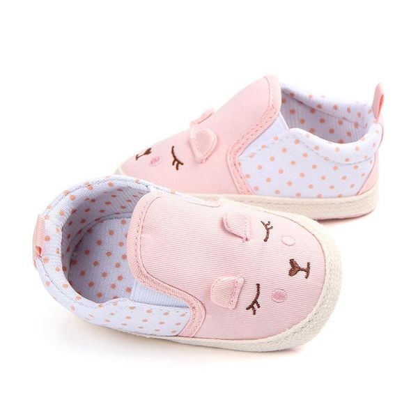 

first walkers baby girls shoes animal pattern anti-slip toddler crib 0-18 months