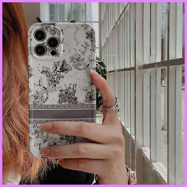 Designers Phone Case Shockproof Iphone Cases Cover Anti-fall Case Luxury Designer For Iphone 13 Mini Pro Max D2110121F