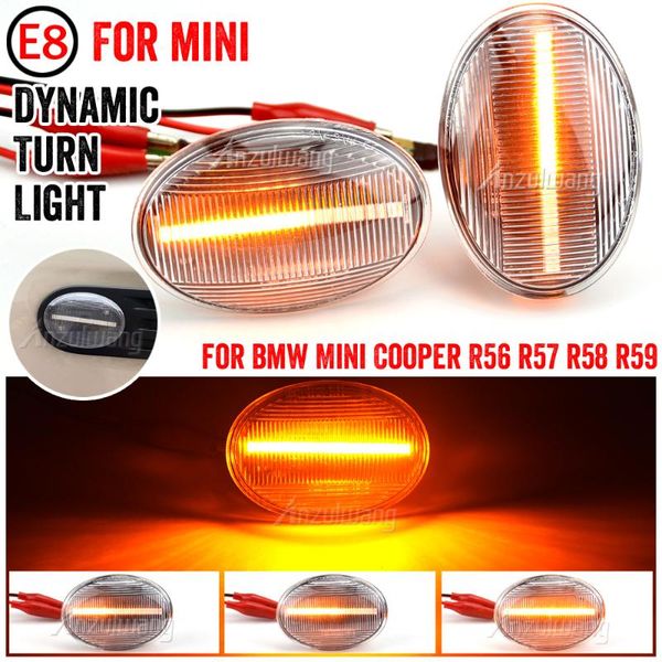 

emergency lights led dynamic side marker turn signal light for mini cooper r56 r57 r58 r59 cl-r56-lsm-sm sequential blinker 2007-2013