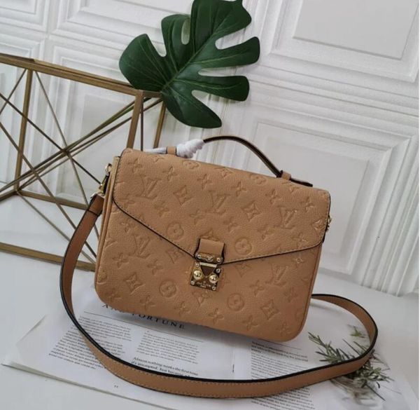 

handles leather ladies brand totes full designer messenger bag luxury handbags iconic 40780 shoulder bags new cross body embossed bag cl