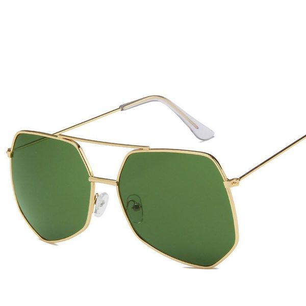 

fashion sunglasses frames anti-blue light polygon women eyeglasses classic metal frame men eye glasses retro computer optics myopia 2021, Black