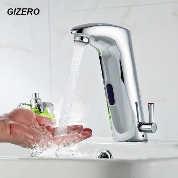 

bathroom sink faucets automatic sensor faucet basin and cold mixer hands touchless chrome polished vanity zr1013