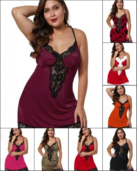 

outdoor shirts underwear large size fun nightdress for women v neck strap lace lace, Gray;blue