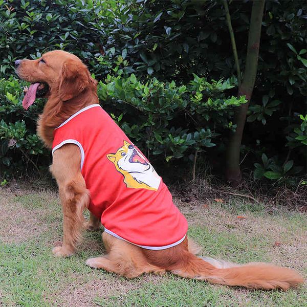 

dog cloth spring and summer breathable mh vt golden samoye husky medium large dog pet