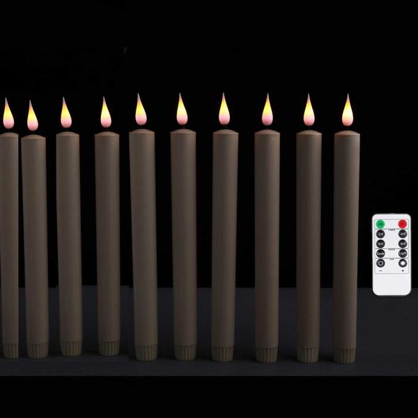 

candles 4/6/8 piece purple yellow flickering led with remote control,battery operated flameless candlesticks for wedding party