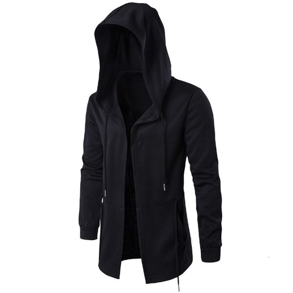 

2021 new 2021youth tide sweatshirts men women cloak hooded long coat europe and america fashion hip hop hoodies 5xl dbjq, Black